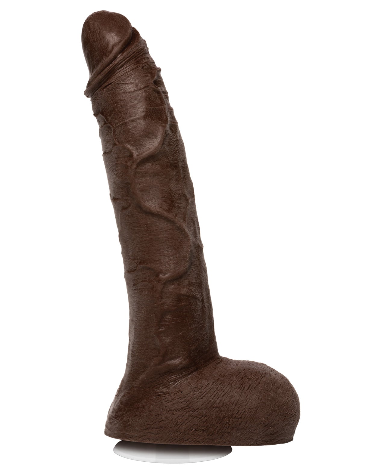 Jason Luv 10" Ultraskyn Penis mit abnehmbarem Vac-U-Lock Saugnapf - Schokolade