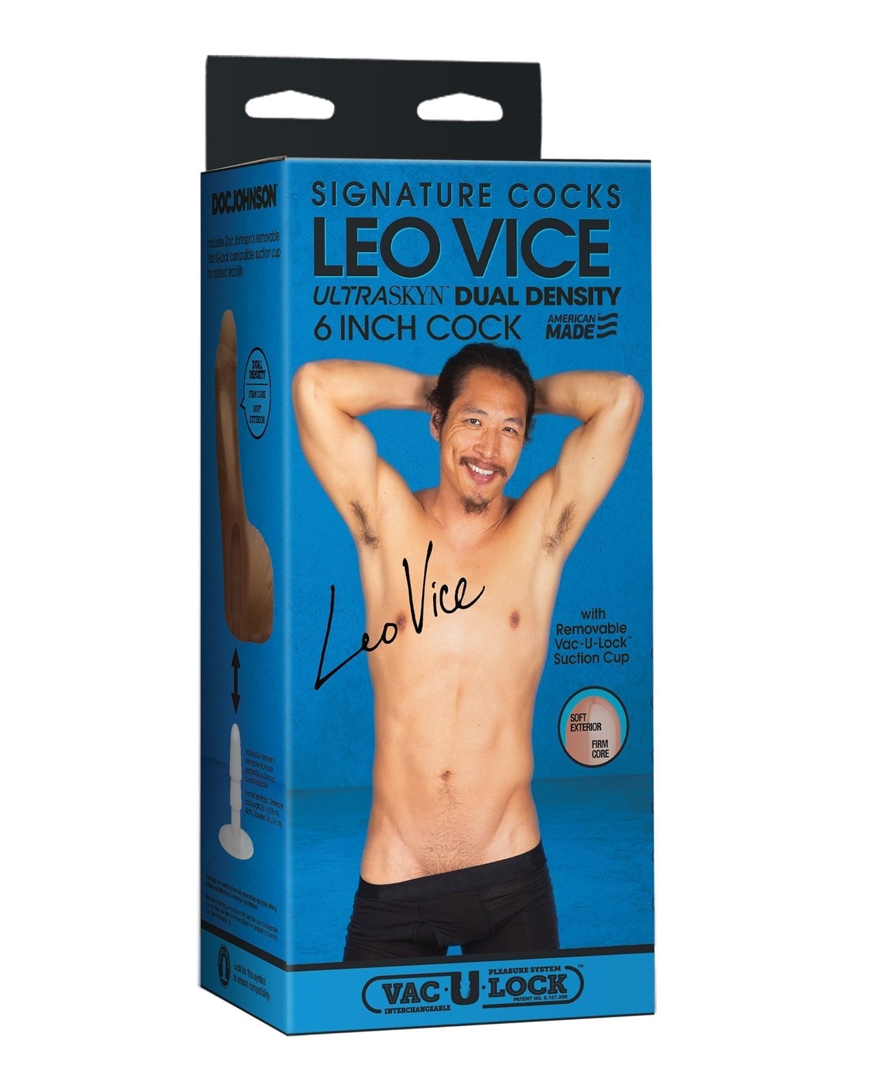 Signature Cocks 6" ULTRASKYN Penis mit abnehmbarem Vac-U-Lock Saugnapf - Leo Vice