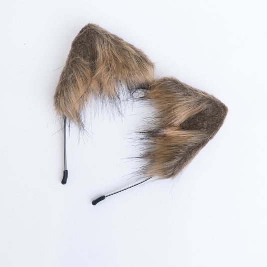 Realistic Roleplay Fur Ears - Fox Ears - Cat Ears - Cosplay Brown Ears Headbands