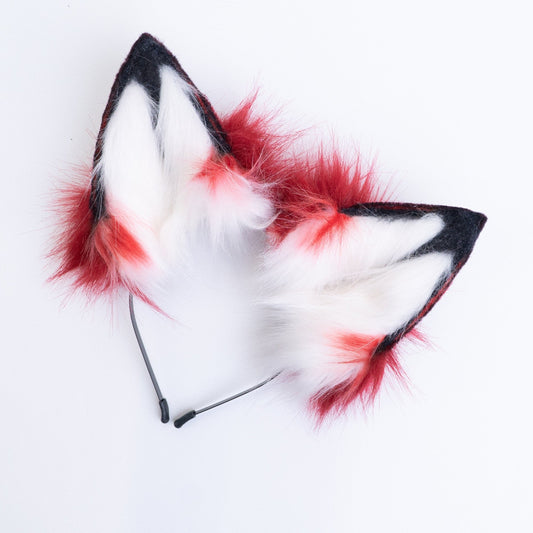 Realistic Roleplay Fur Ears - Fox Ears - Cat Ears - Cosplay Red Ears Headbands