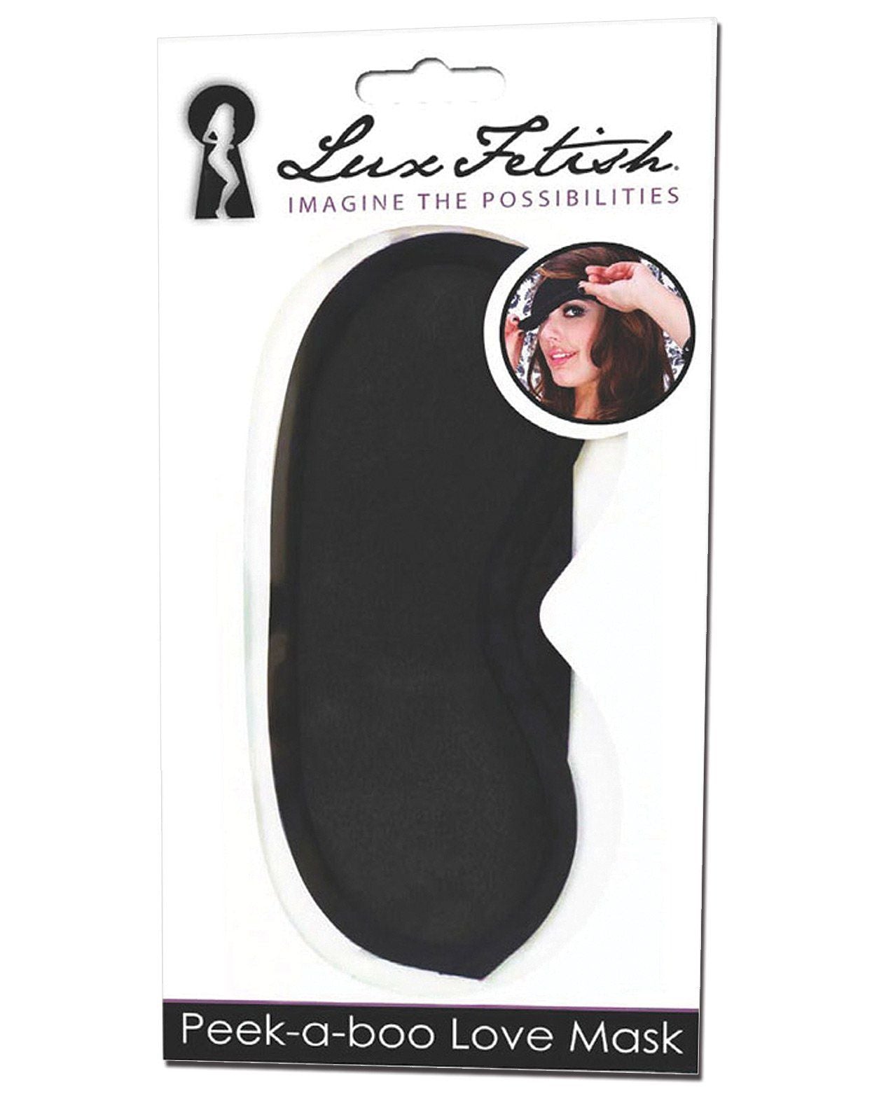 Masque d'amour Lux Fetish Peek-a-boo - Noir