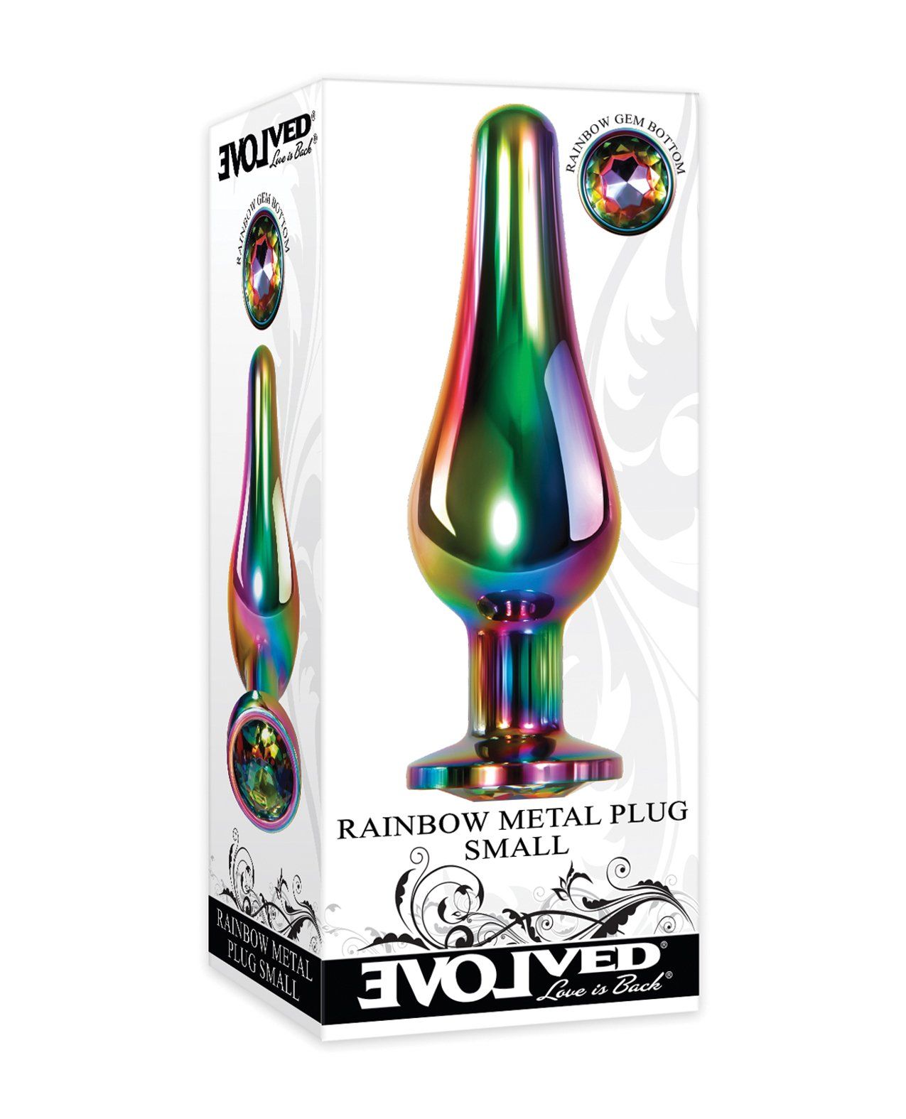 Plug Evolved Rainbow aus Metall – Klein