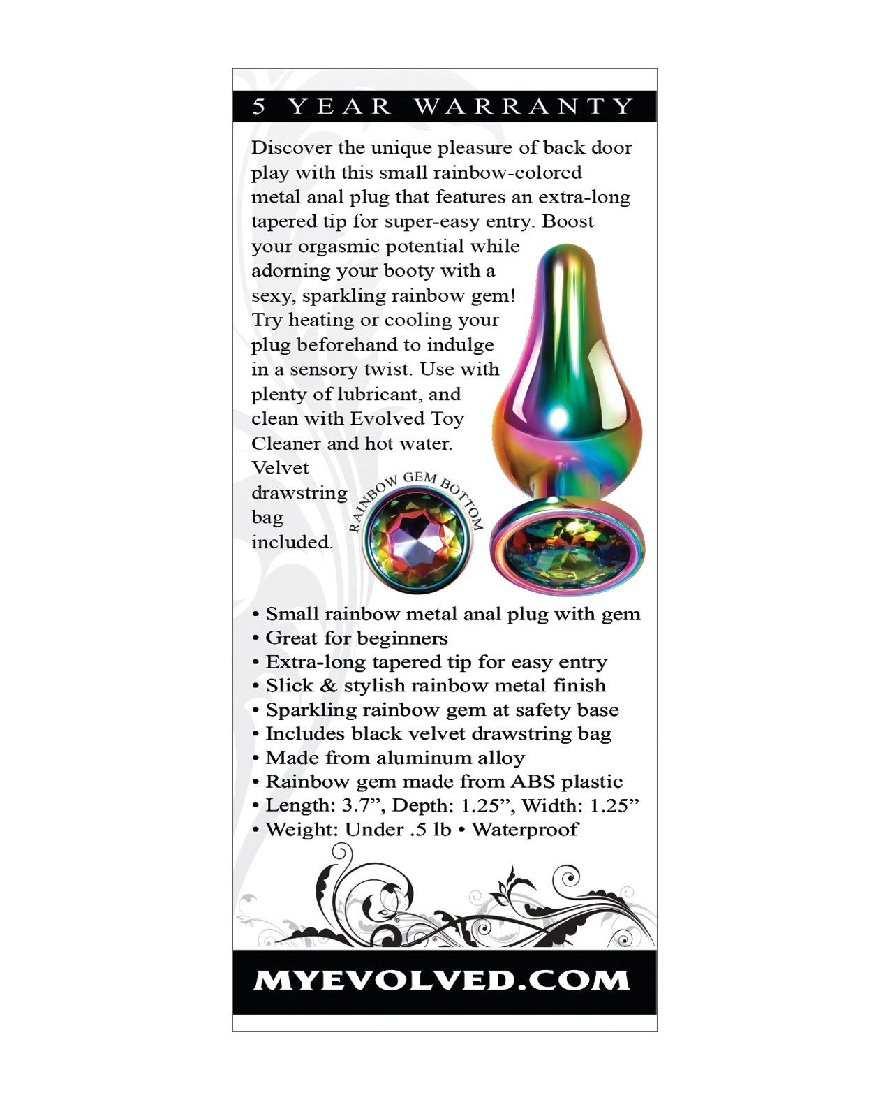 Evolved Rainbow Metal Plug - Small