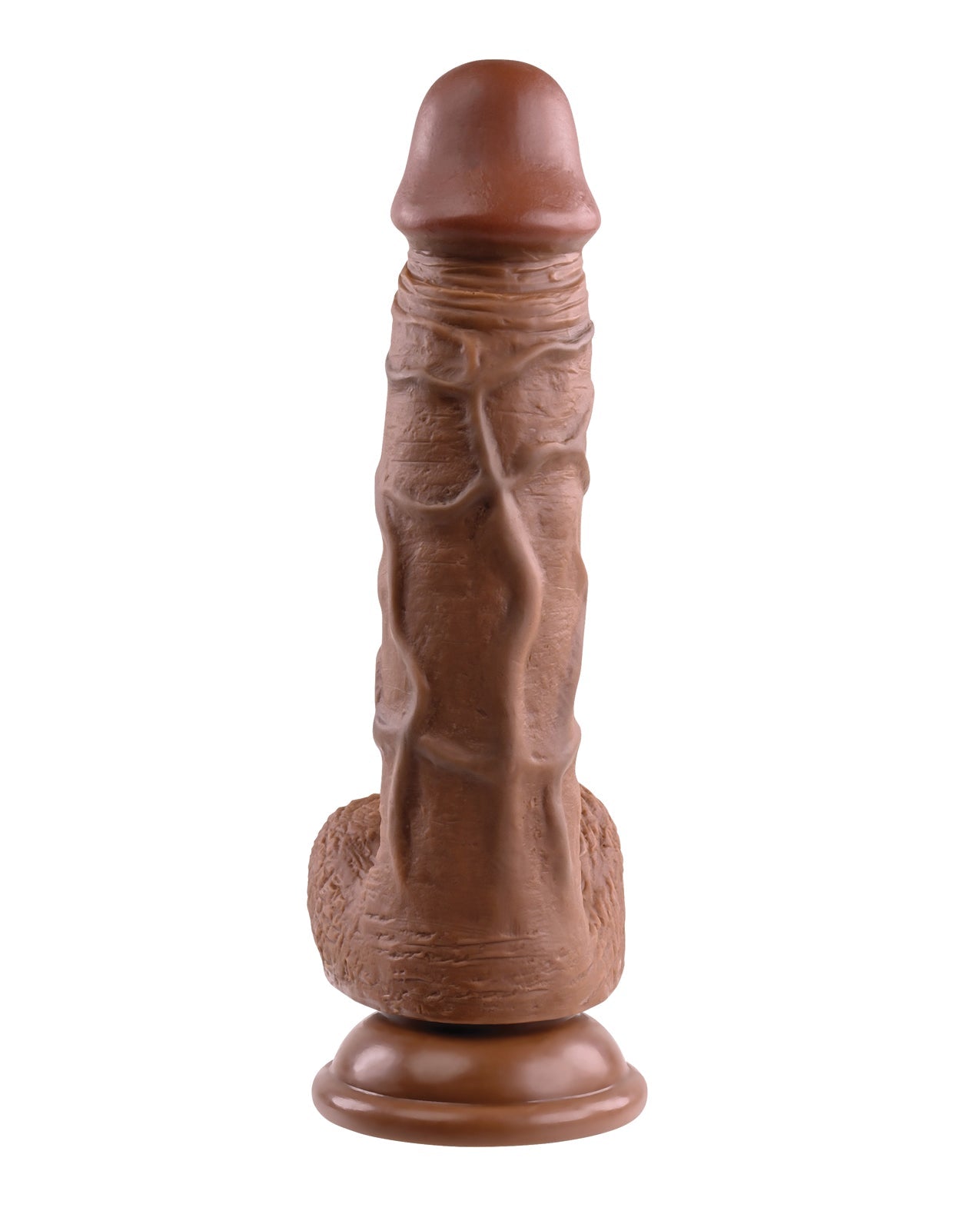 Evolved 8" realistischer Dildo mit Hoden - Dunkel