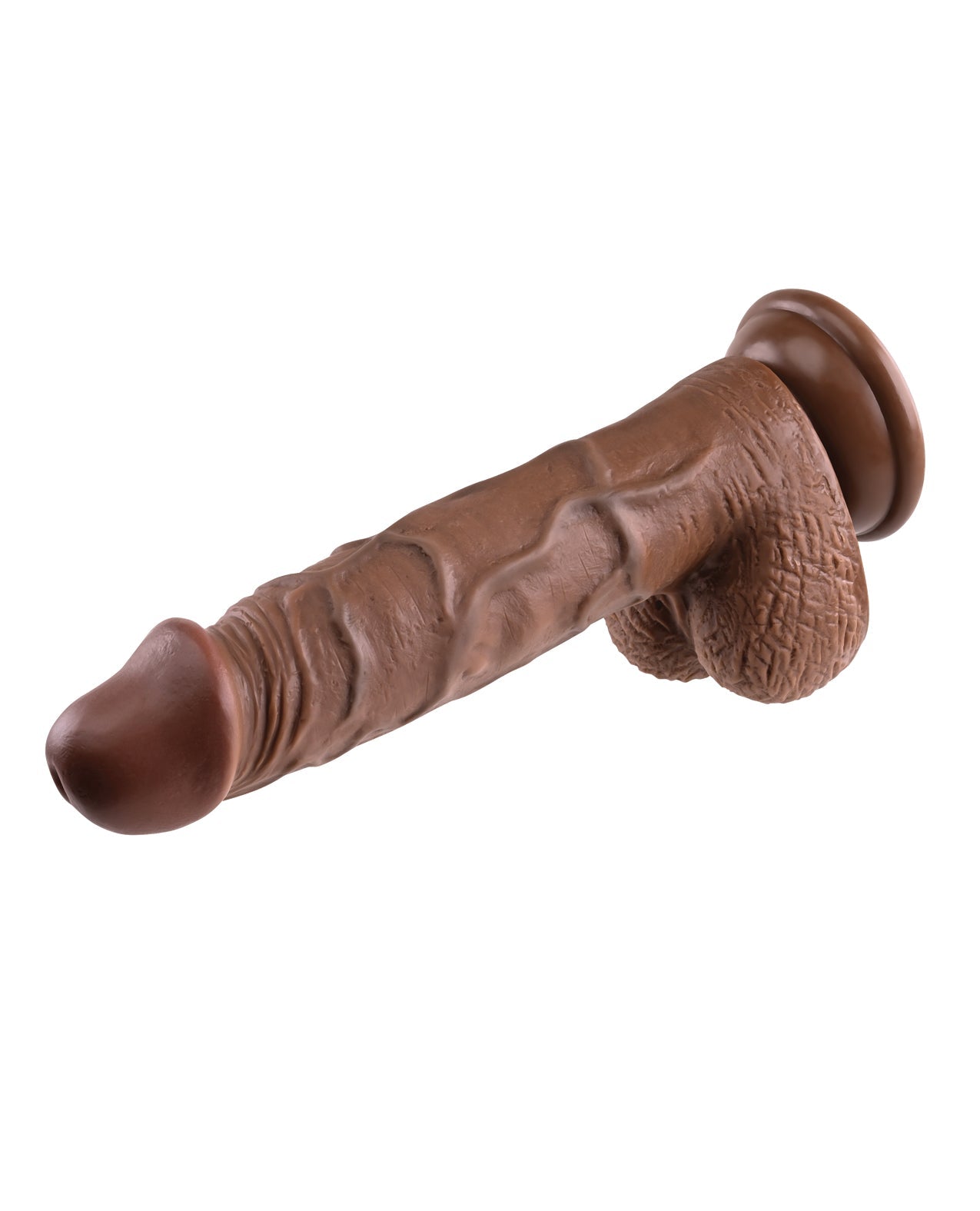 Evolved 8" realistischer Dildo mit Hoden - Dunkel