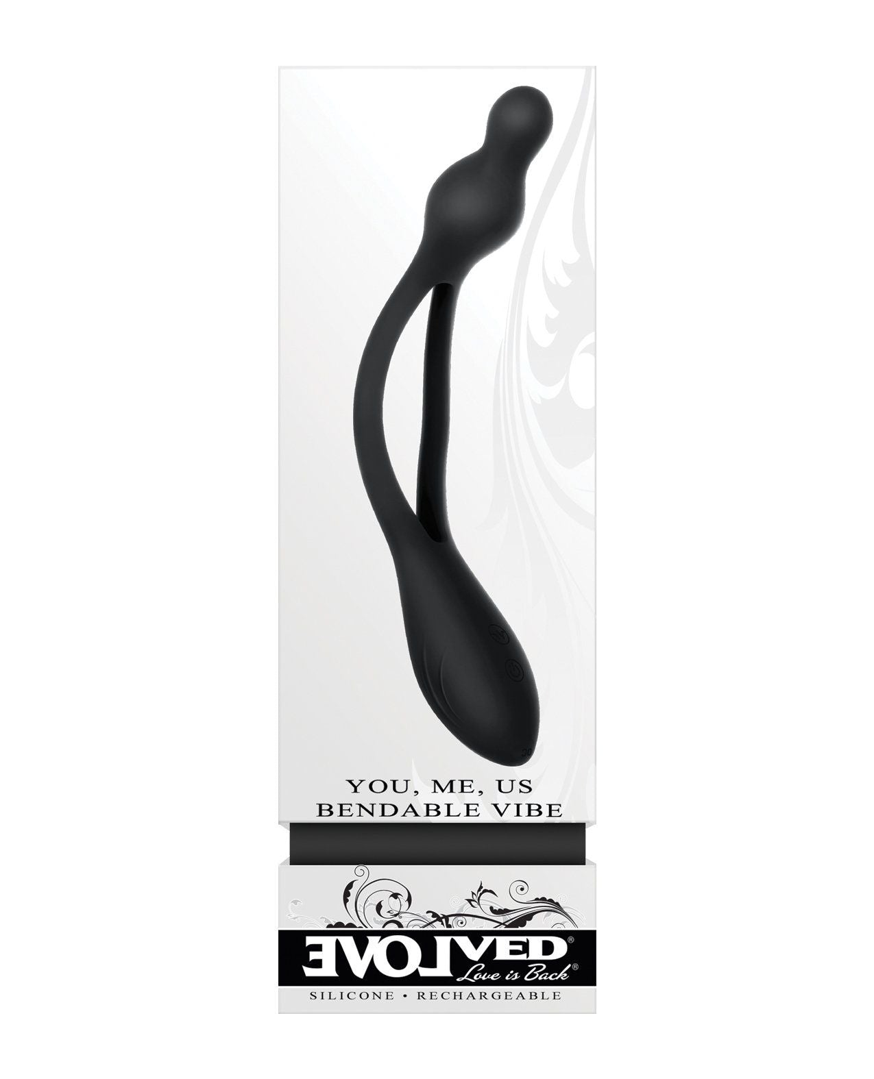 Vibromasseur pliable Evolved You Me Us - Noir