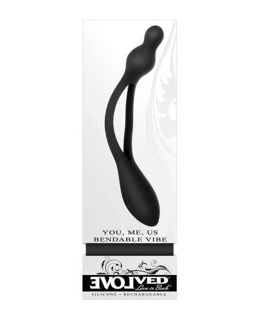 Evolved You Me Us Biegbarer Vibrator - Schwarz