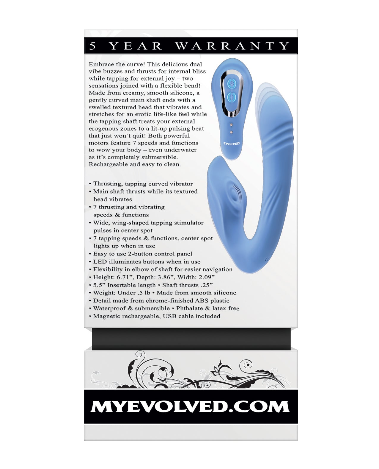 Evolved Tap &amp; Thrust Dual Vibe - Blau