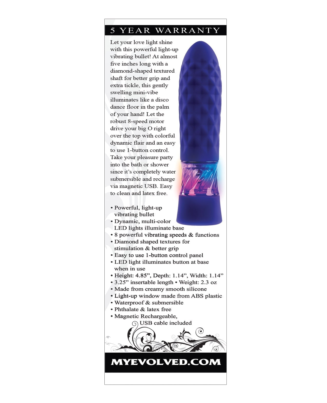 Balle lumineuse Raver Evolved - Violet