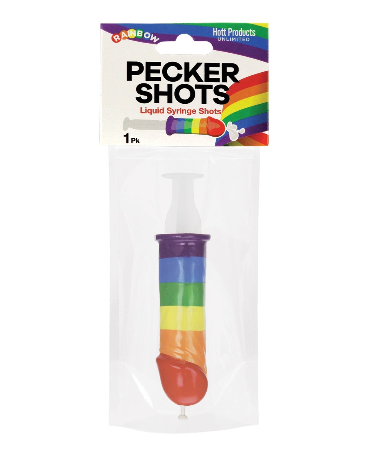 Pecker Shot Spritze - Regenbogen