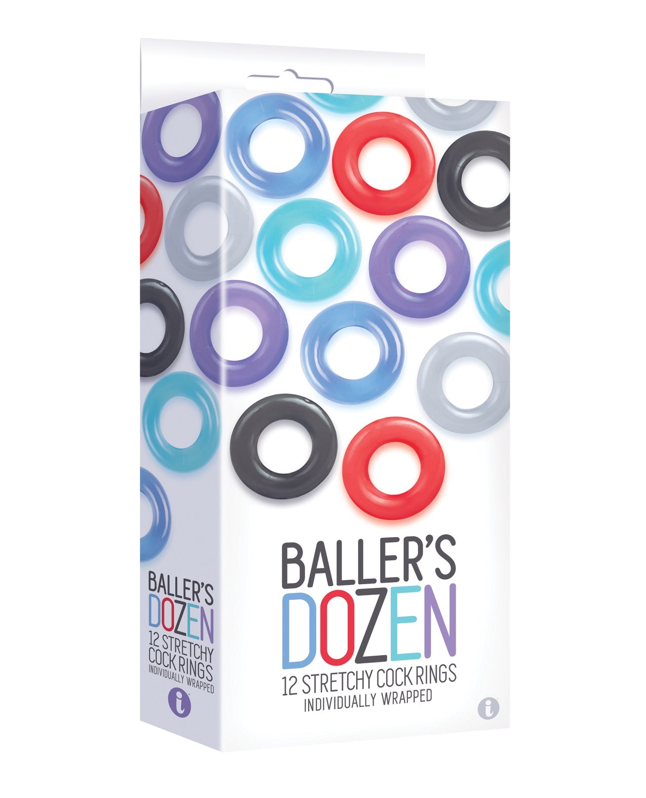 The 9's Baller's Dozen Original 12-teiliges Cockring-Set - versch. Farben