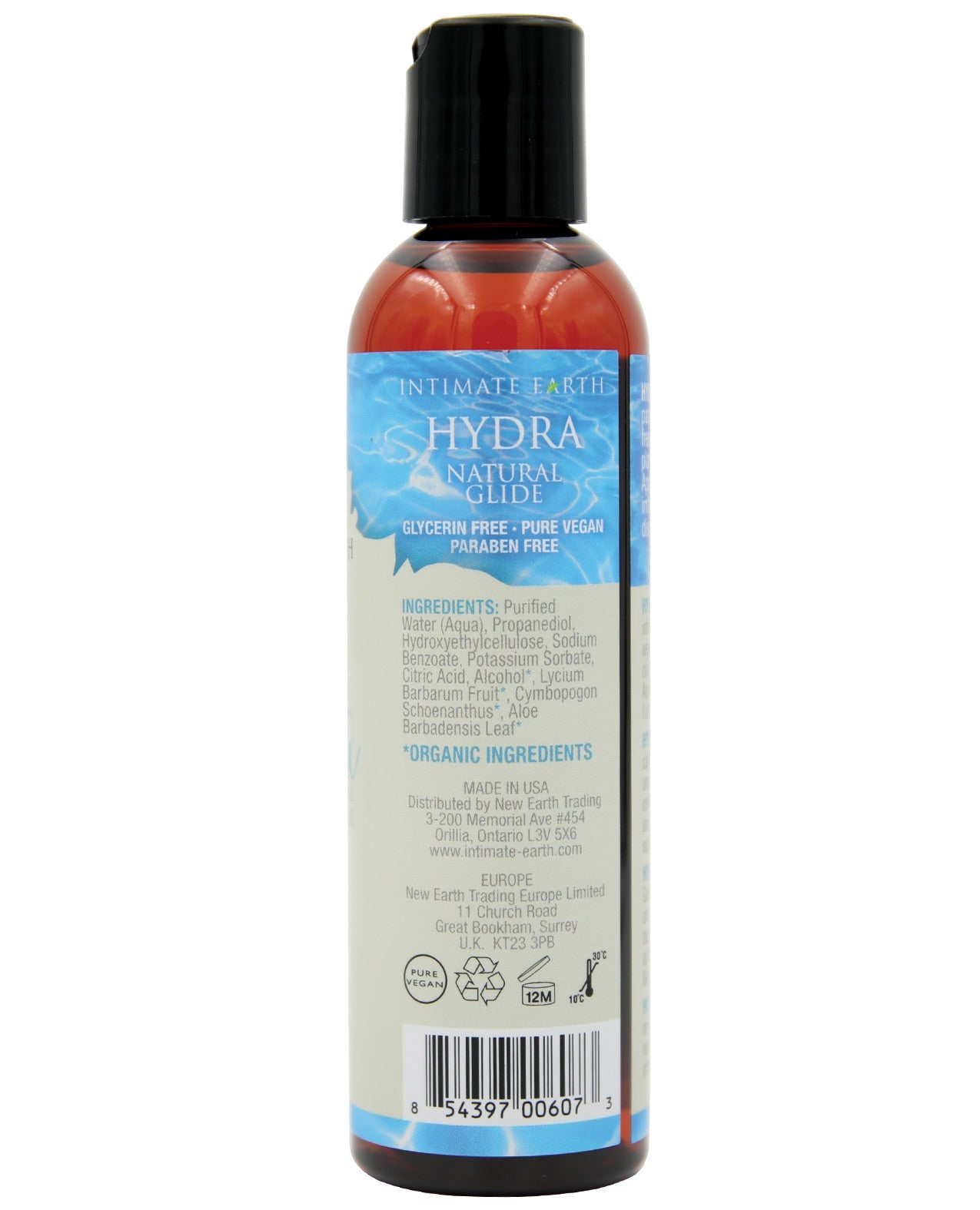 Intimate Earth Hydra Plant Cellulose Gleitmittel auf Wasserbasis - 60 ml