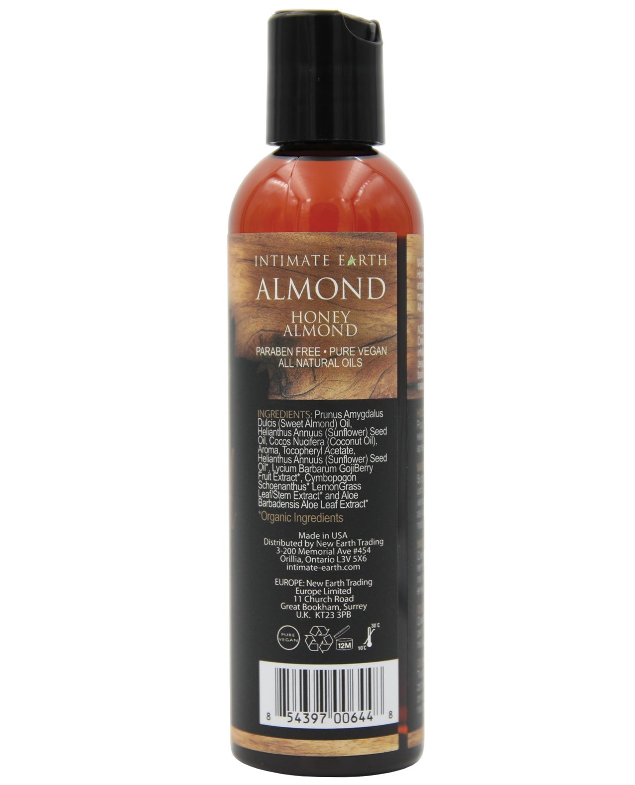 Intimate Earth Massage Oil - 120 ml Honey Almond