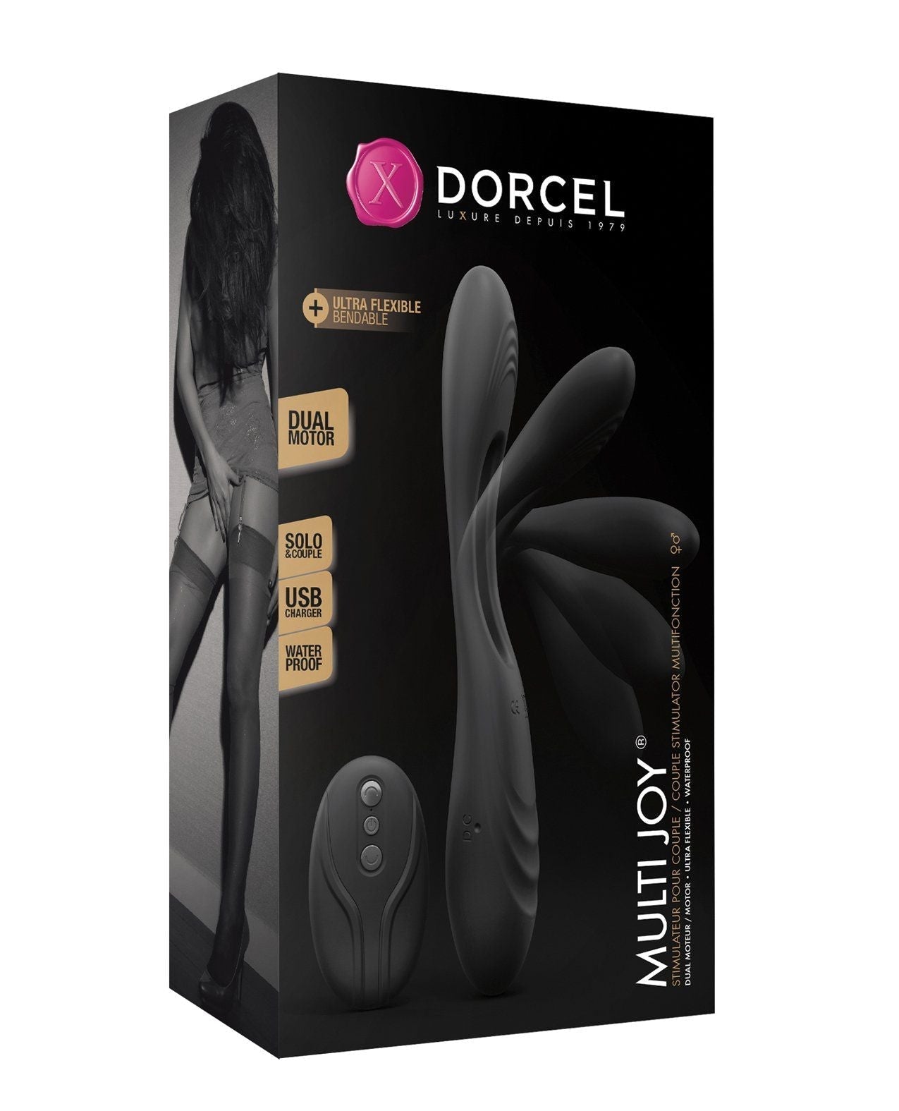 Biegsamer Stimulator Dorcel Multi Joy - Schwarz