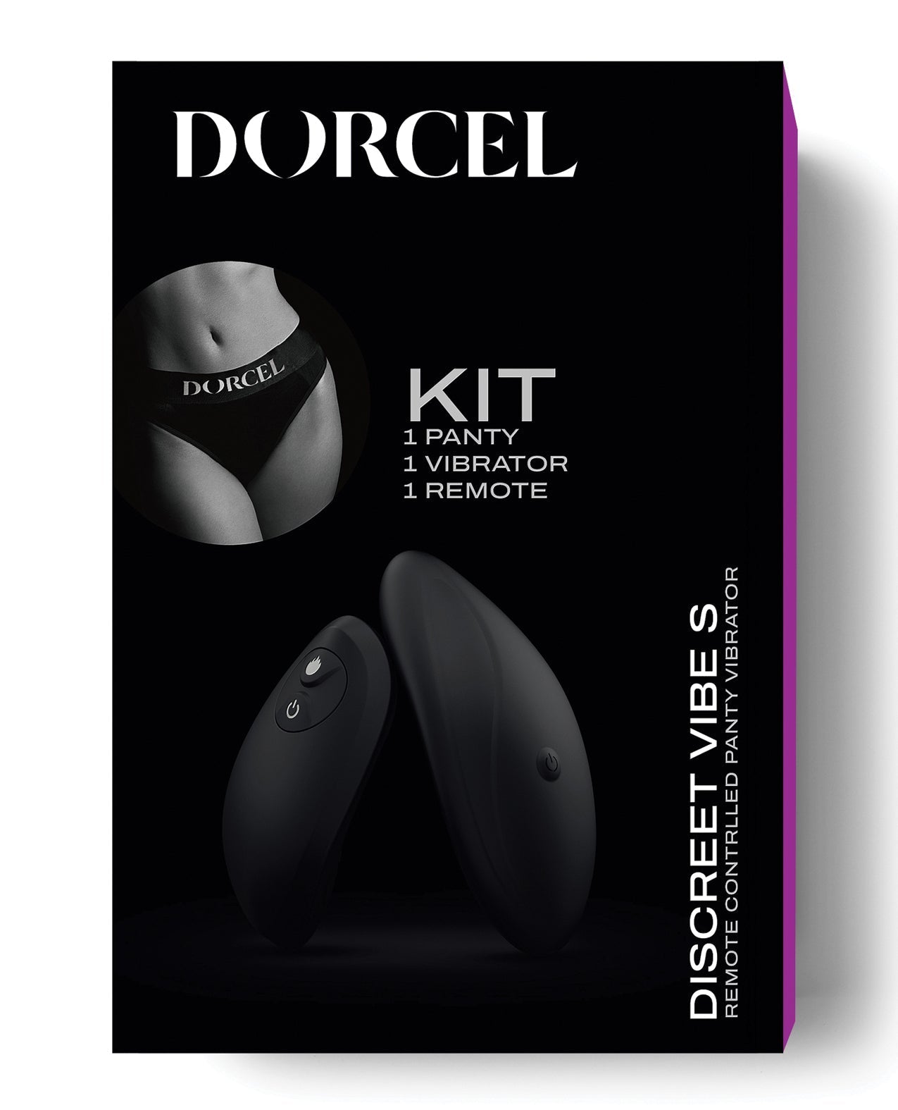 Dorcel Discreet Panty Vibe avec culotte Small - Noir