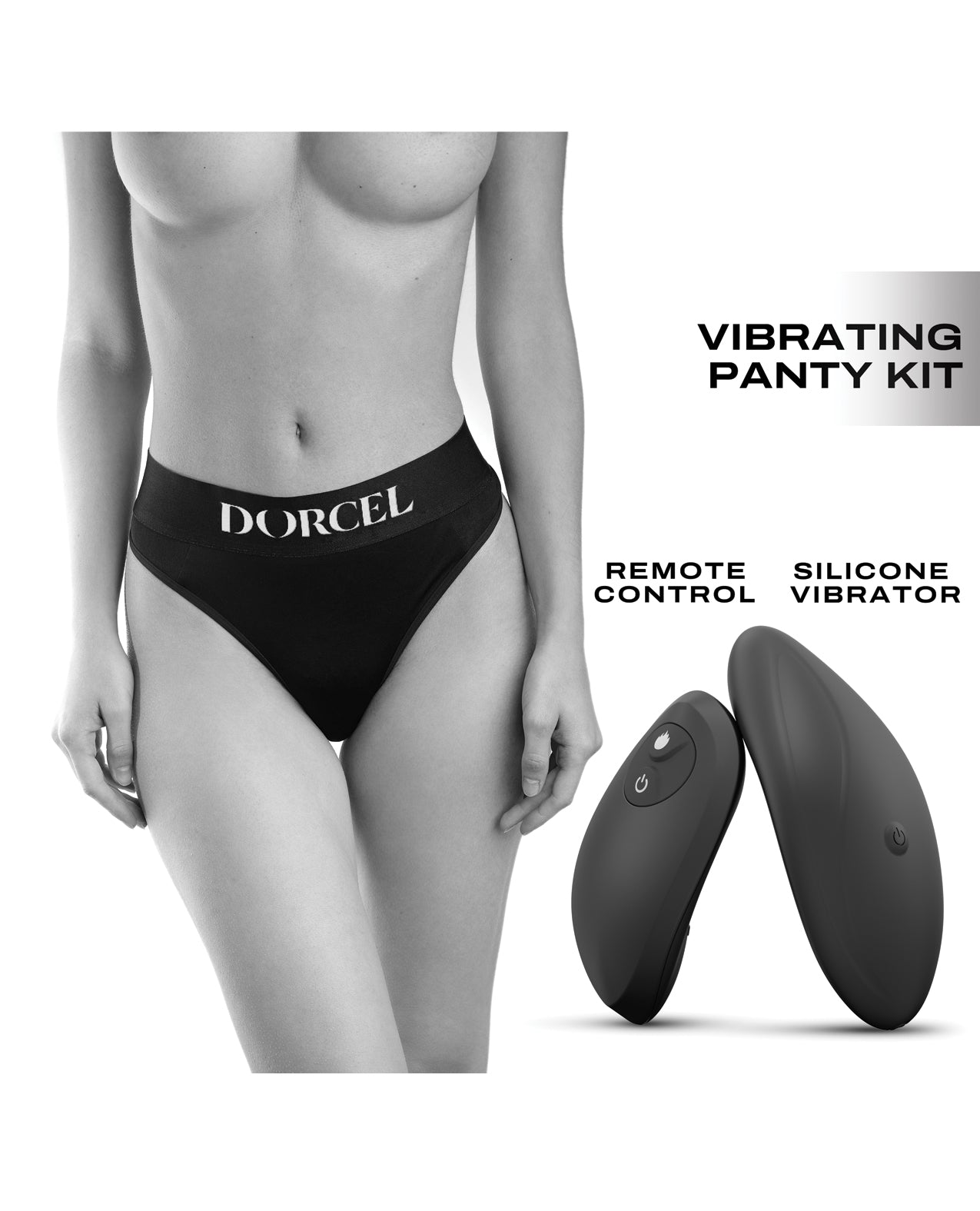 Dorcel Discreet Panty Vibe w/Panty Large - Black