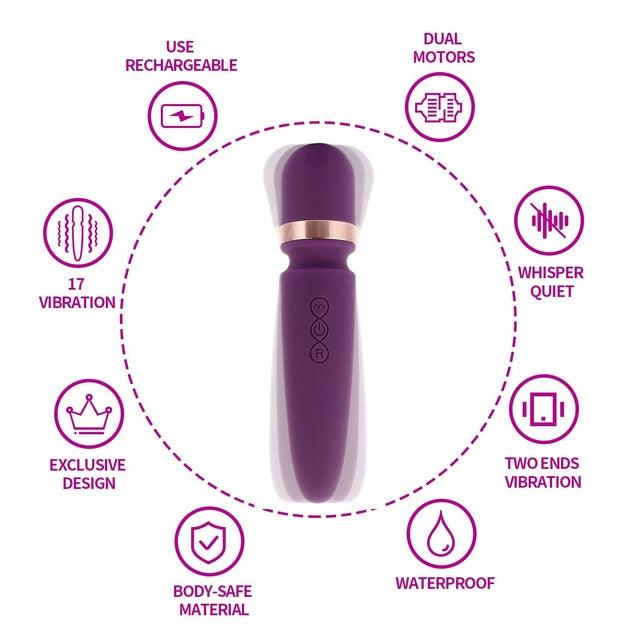 Charm - Double End Vibrating Wand Massager G-bliss O-maker Toy