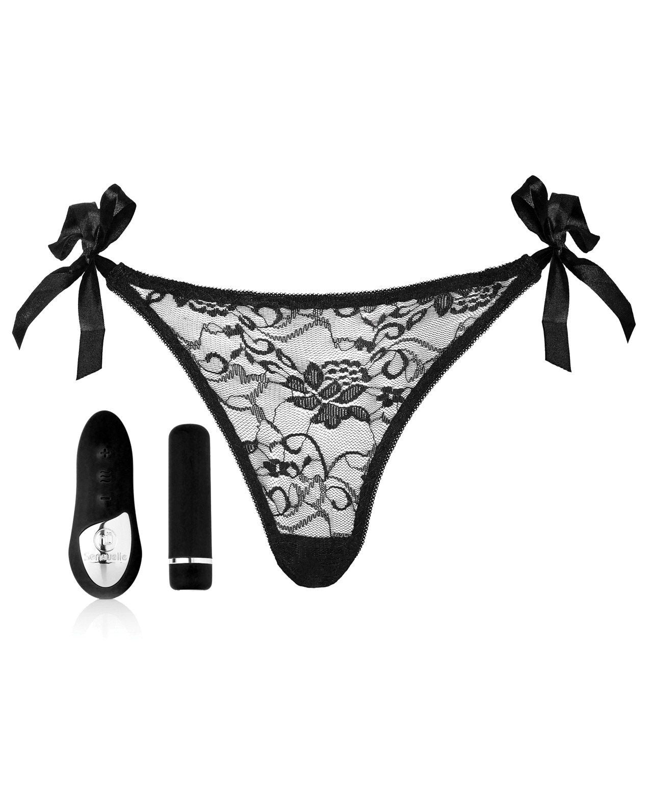 Nu Sensuelle Pleasure Panty Bullet mit Fernbedienung, 15 Funktionen, Schwarz