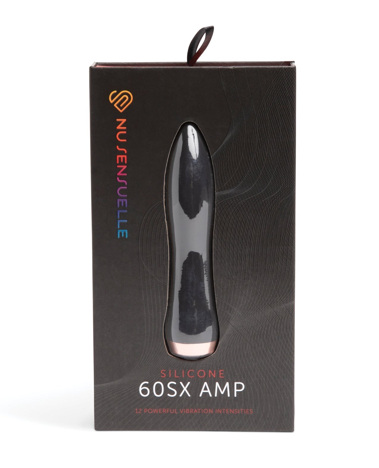 Vibrateur en silicone Nu Sensuelle 60SX AMP - Noir