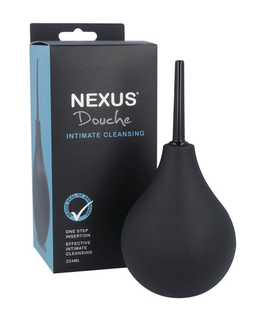 Douche anale avec valve anti-retour Nexus - 224 ml Noir