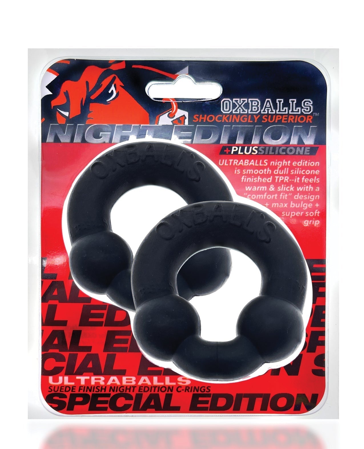 Oxballs Ultraballs Cockring Special Edition - Nacht 2er-Pack