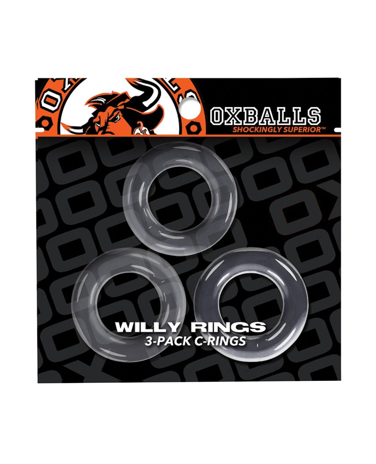 Oxballs Willy Rings - Transparentes 3er-Pack