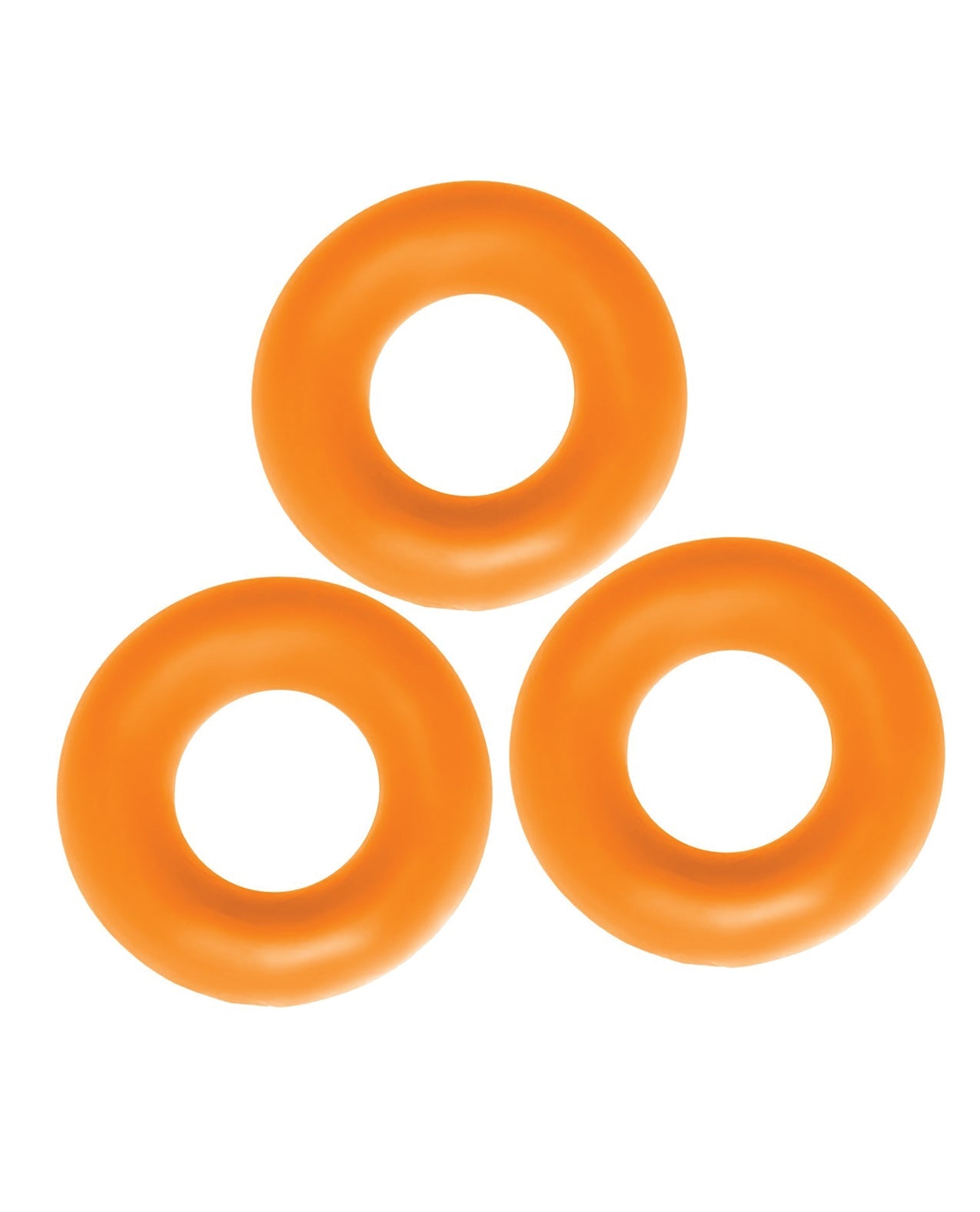 Oxballs Fat Willy Jumbo-Penisringe, 3er-Pack, Orange