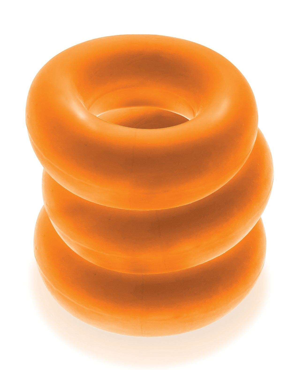 Oxballs Fat Willy Jumbo-Penisringe, 3er-Pack, Orange