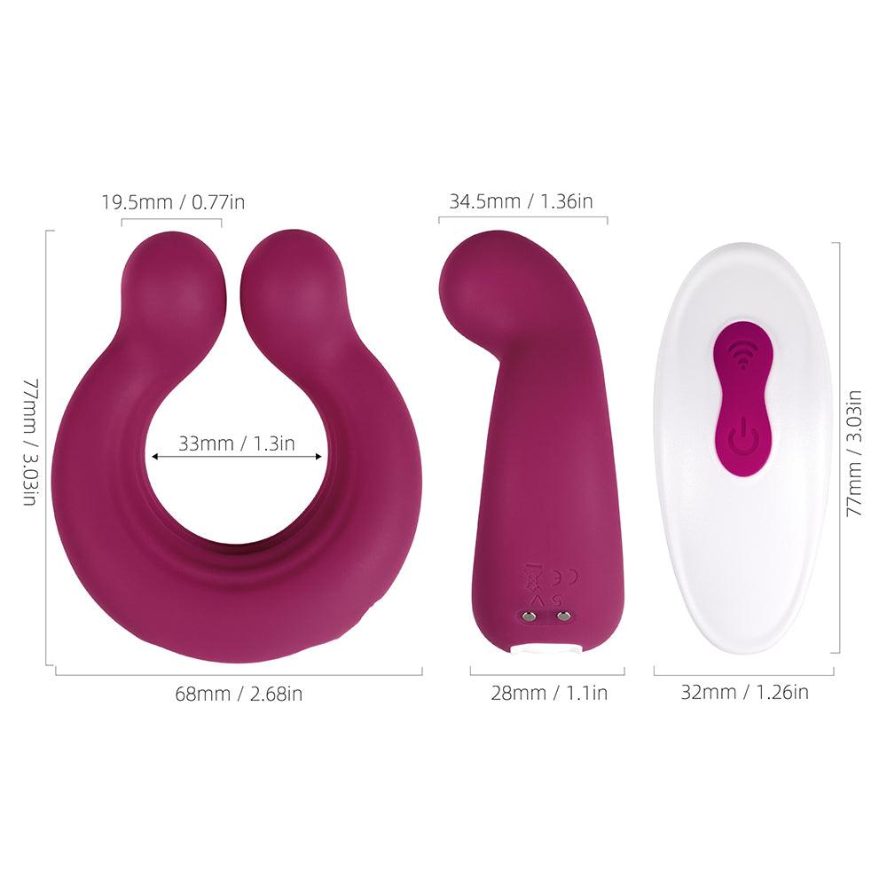 Berry - Couples Vibrator & Vibrating Cock Ring with Clit Vibrator