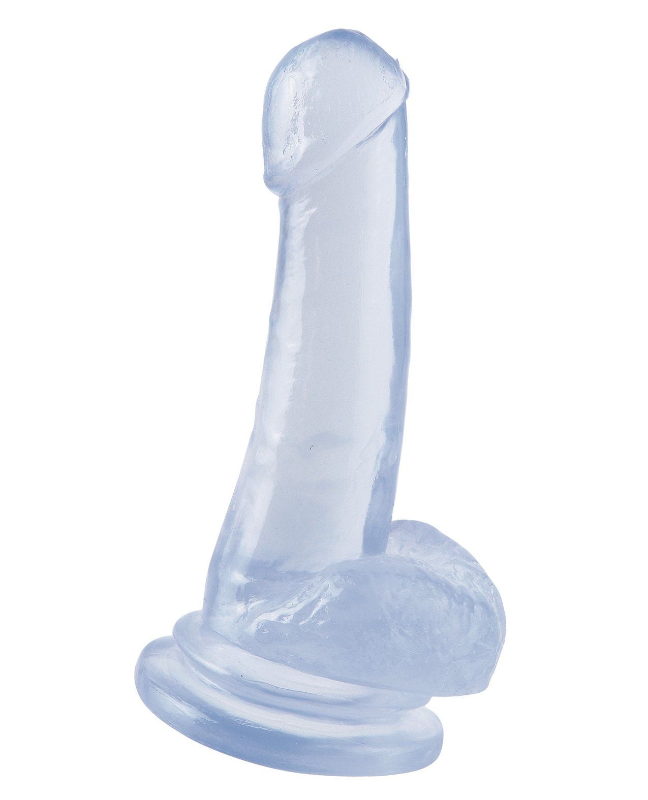 Basix Rubber Works 8" Suction Cup Dong - Clear