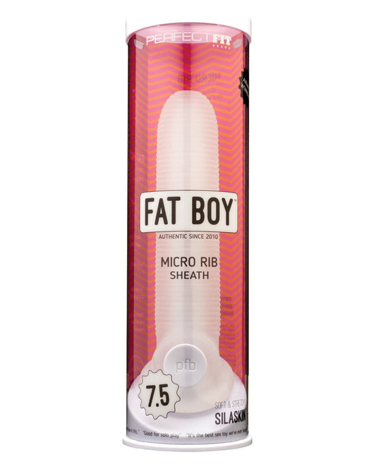 Gaine micro-nervurée Perfect Fit Fat Boy 7,5" - Transparente