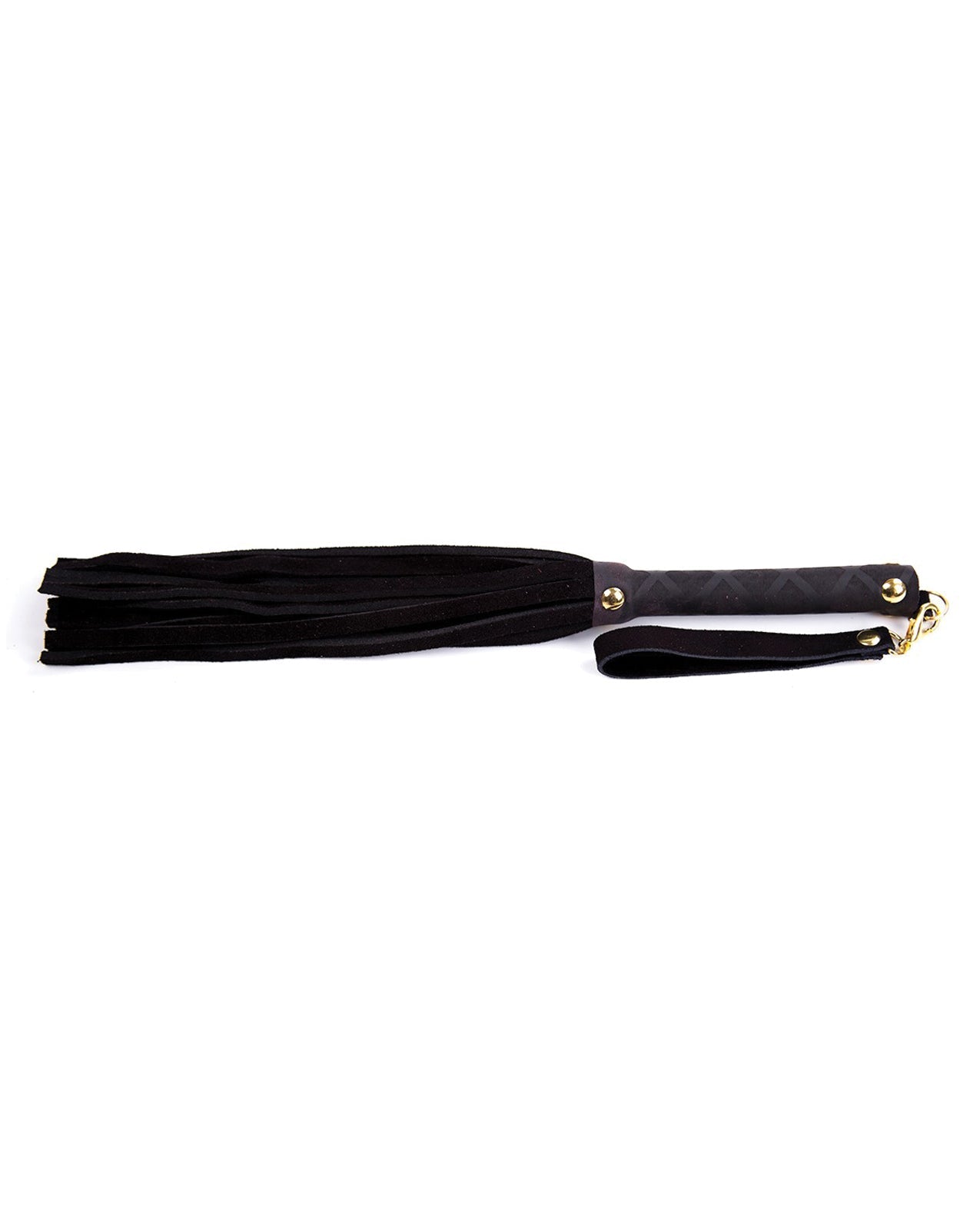 Plesur Mini Leather Flogger - Black