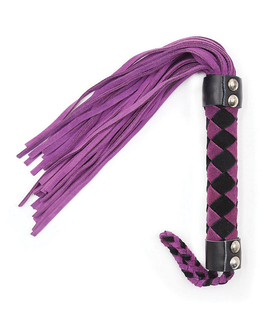 Fouet en cuir Plesur 15" - Violet