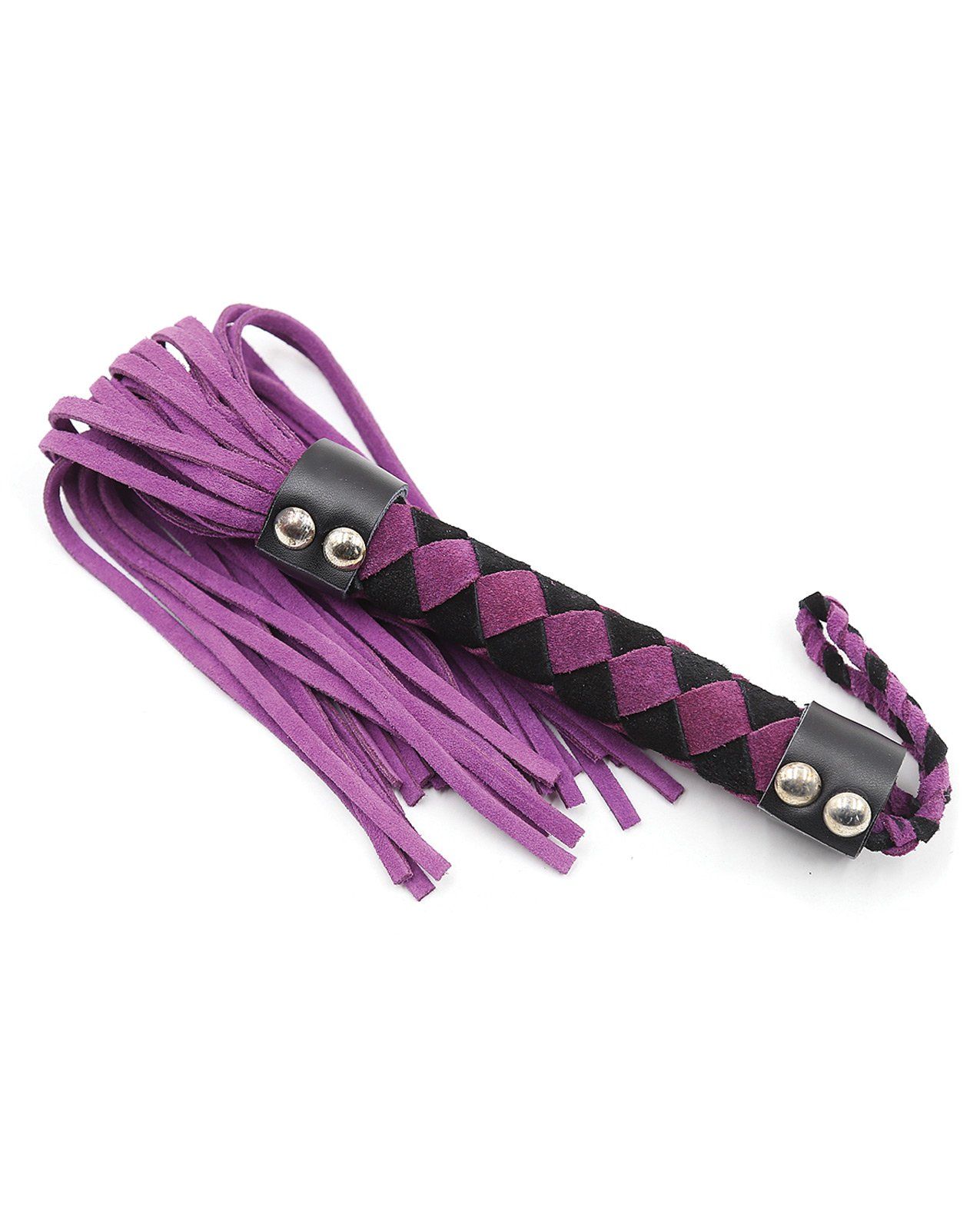 Fouet en cuir Plesur 15" - Violet