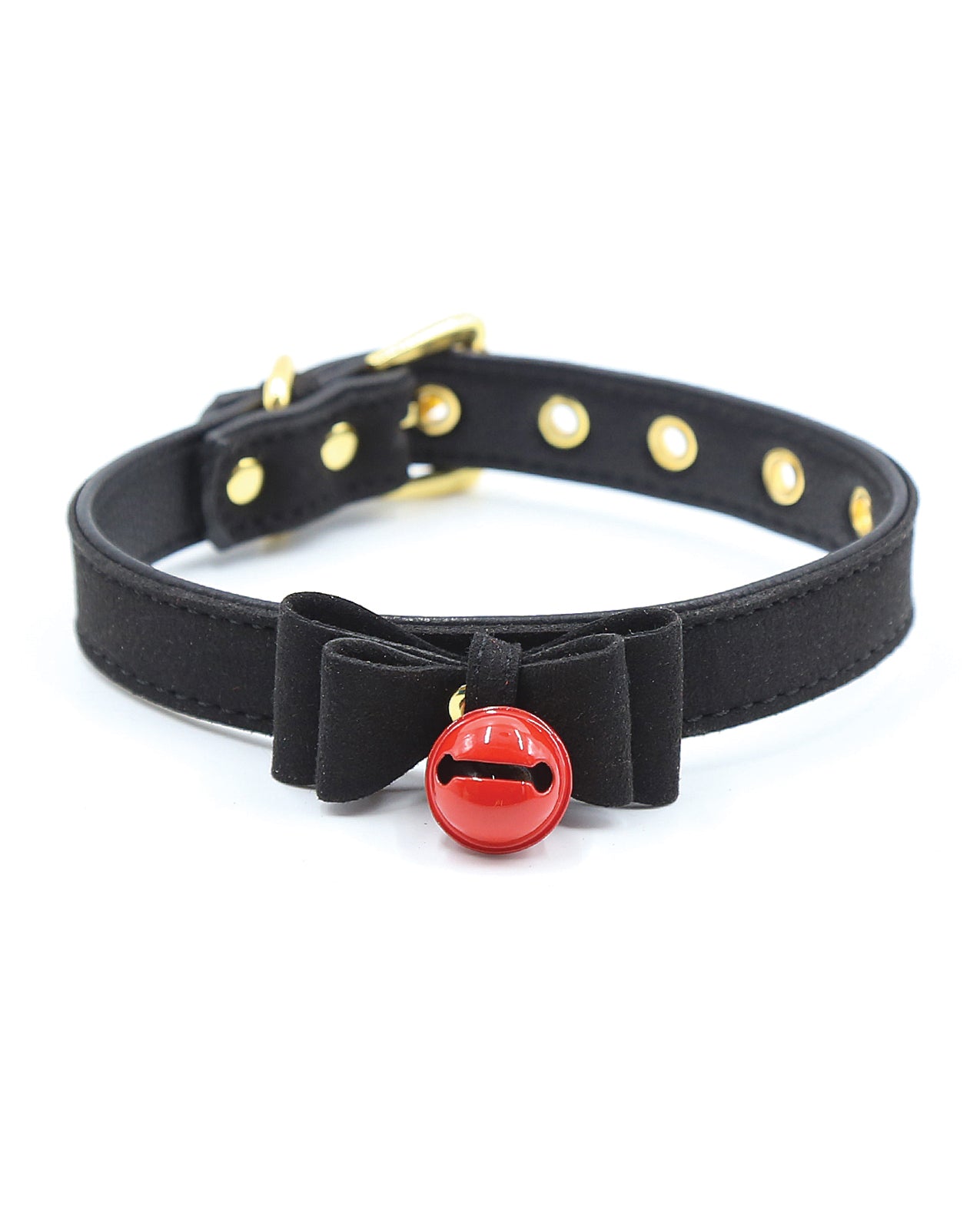 Collier à nœud papillon et clochettes pour chat Plesur - Noir