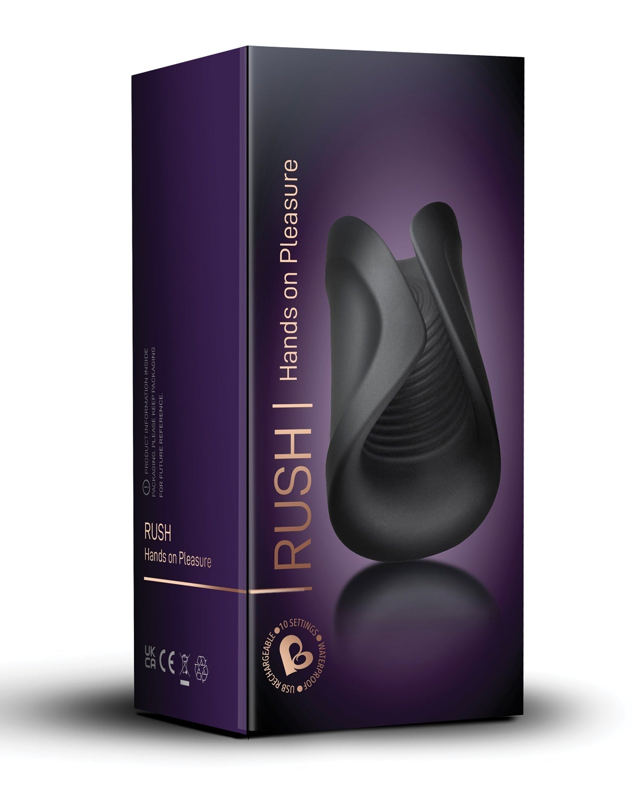 Masturbateur rechargeable Rocks Off Rush - Noir