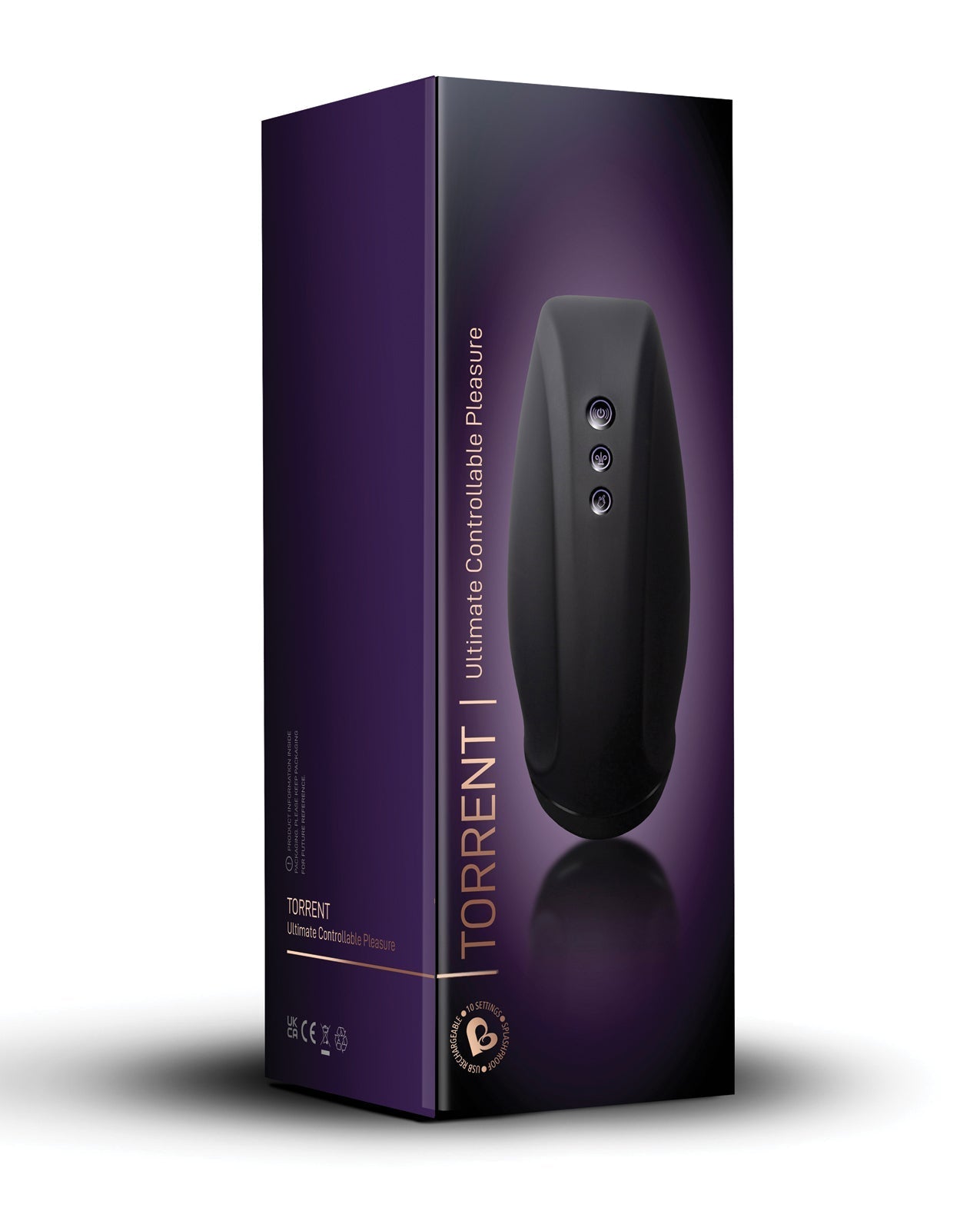 Masturbateur rechargeable Rocks Off Torrent - Noir