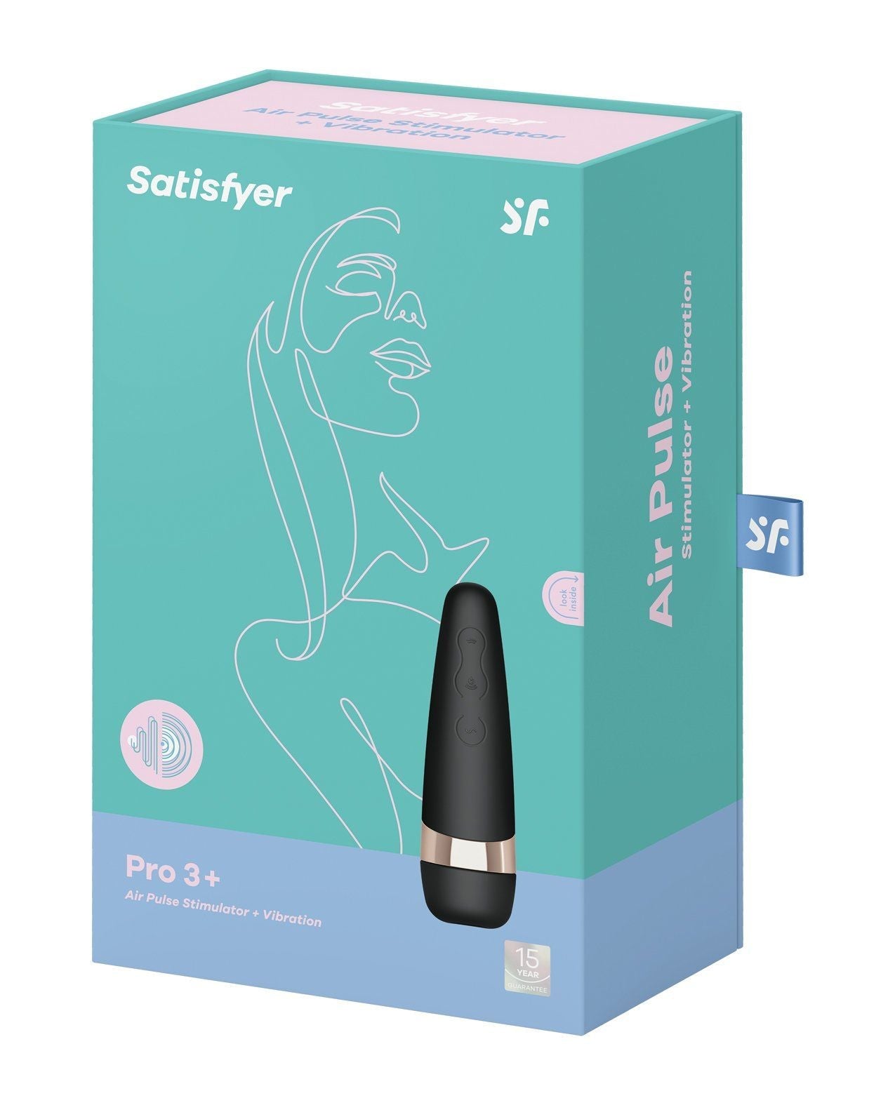 Satisfyer Pro 3 Vibration - Noir Or