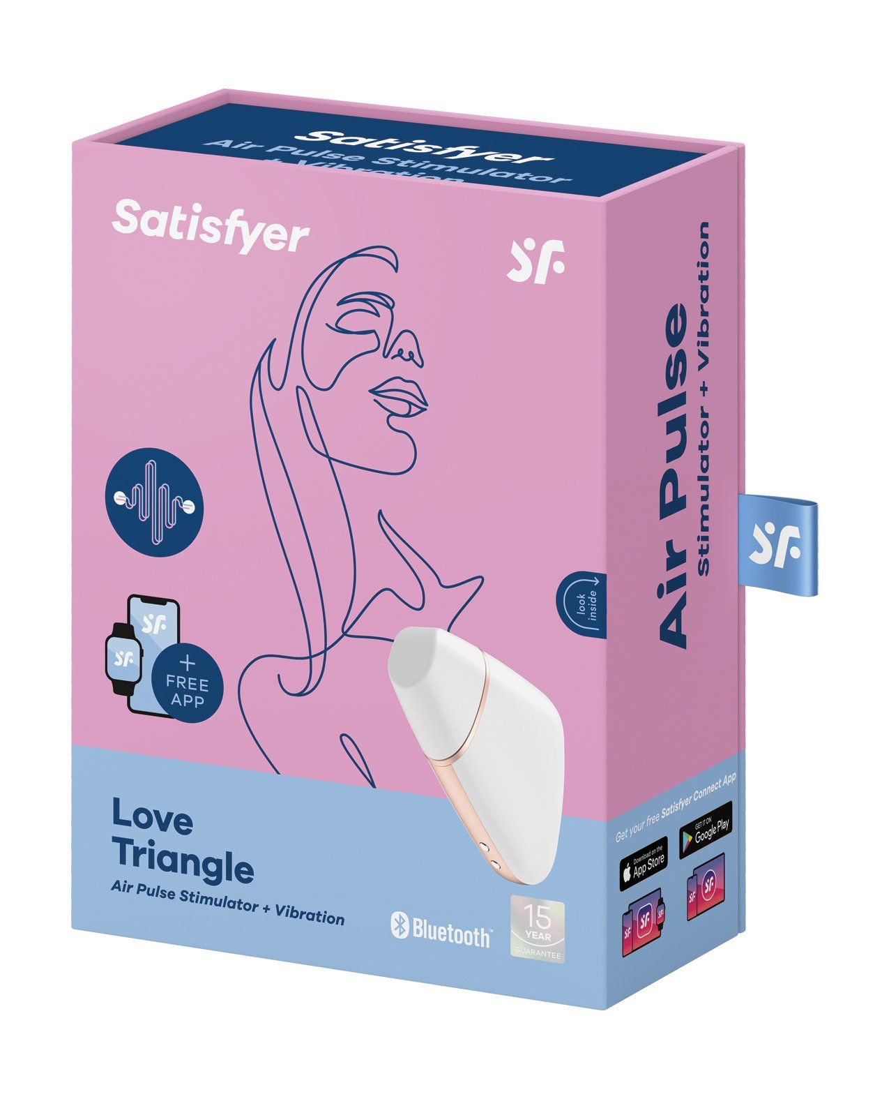 Satisfyer Love Triangle mit App - Weiß