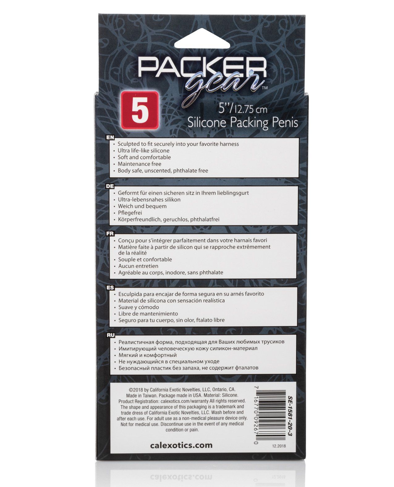 Packer Gear 5" Silicone Packing Penis - Ivory