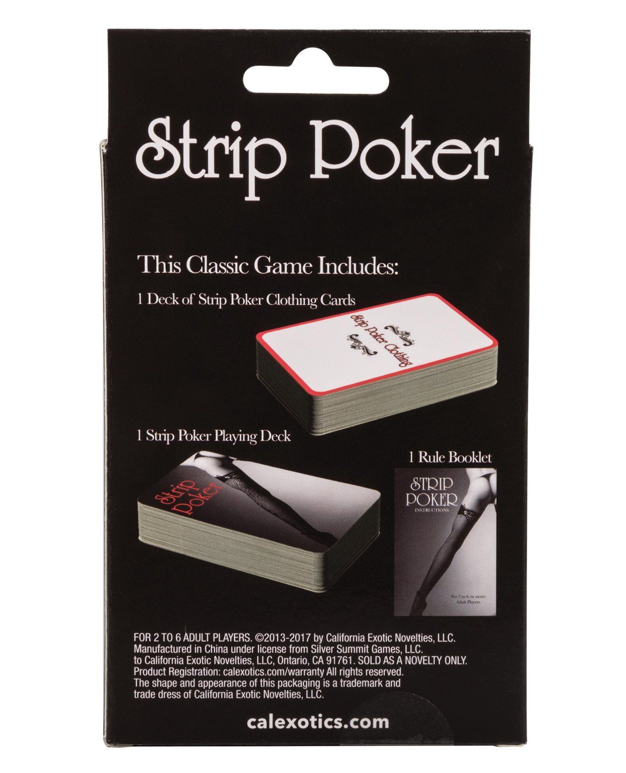 Jeu de cartes Strip Poker