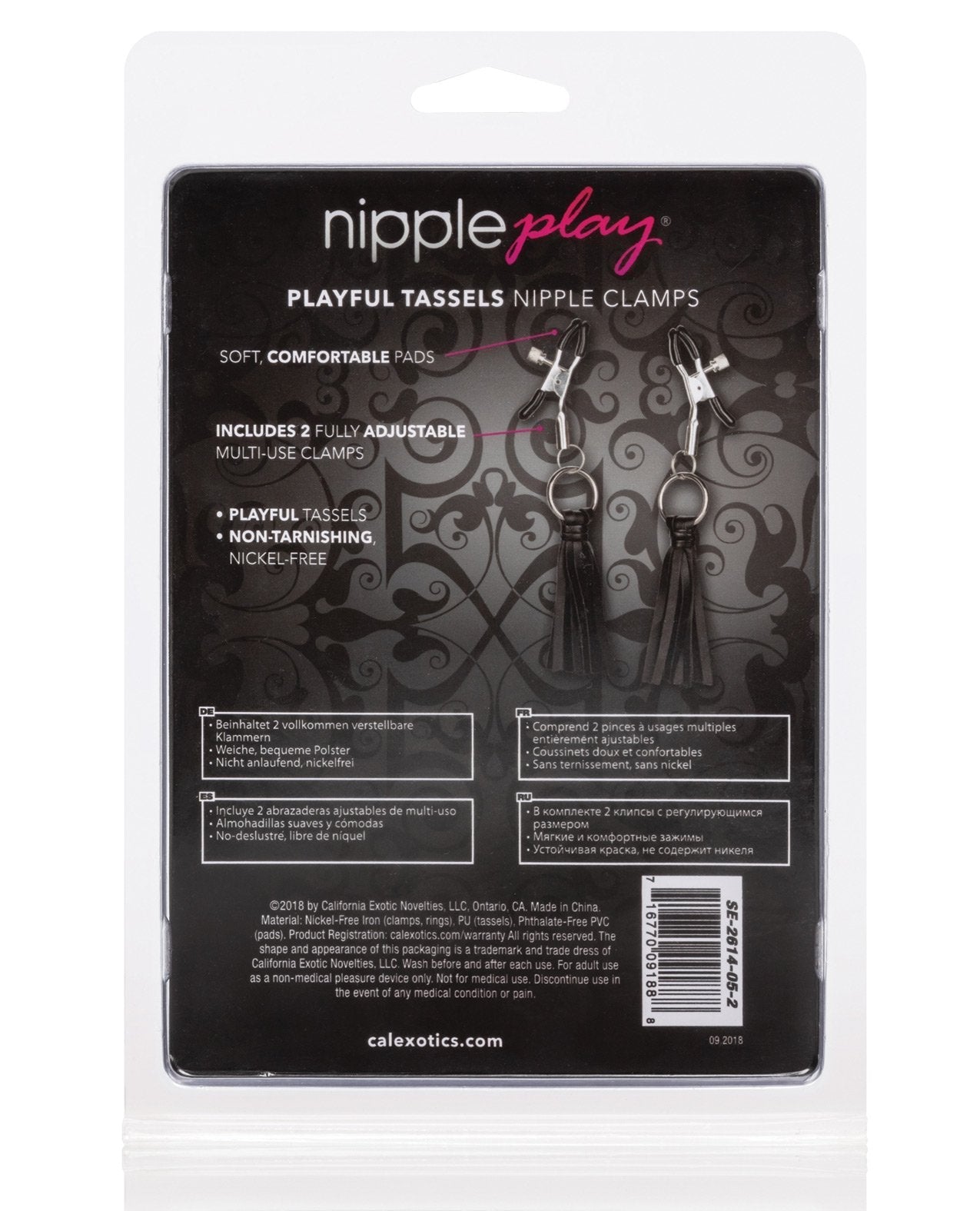 Nipple Play Playful Tassels Brustwarzenklemmen - Schwarz