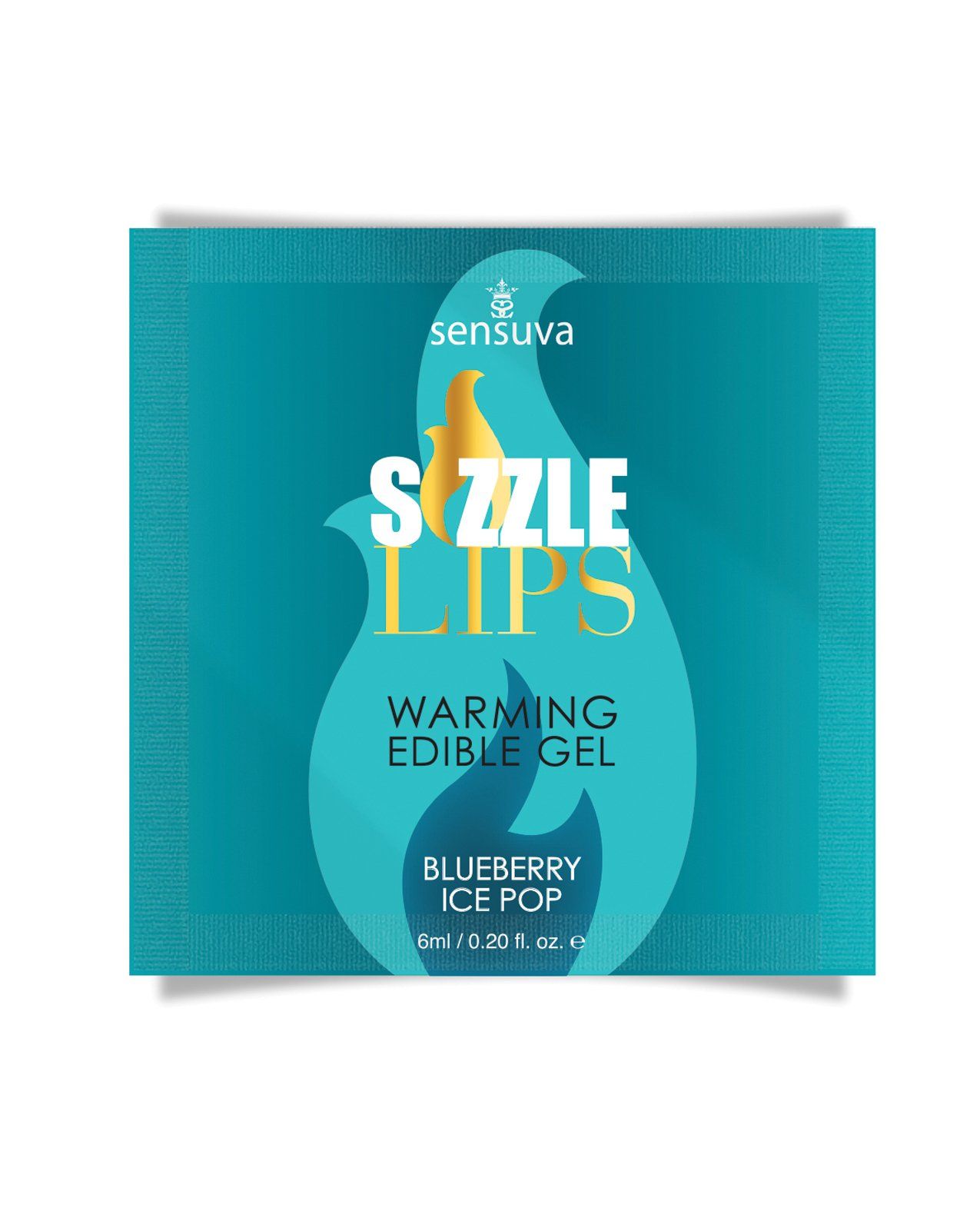 Sizzle Lips Wärmegel, Einzelpackung – Blaubeer-Eis am Stiel