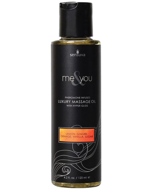 Huile de massage Sensuva Me &amp; You - 4,2 oz Sucre et agrumes