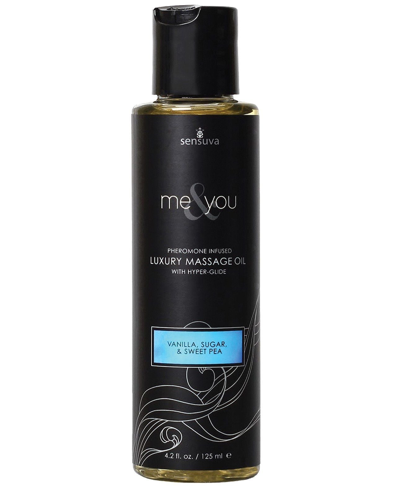 Huile de massage Sensuva Me &amp; You - 4,2 oz Vanille Sucre Pois de senteur