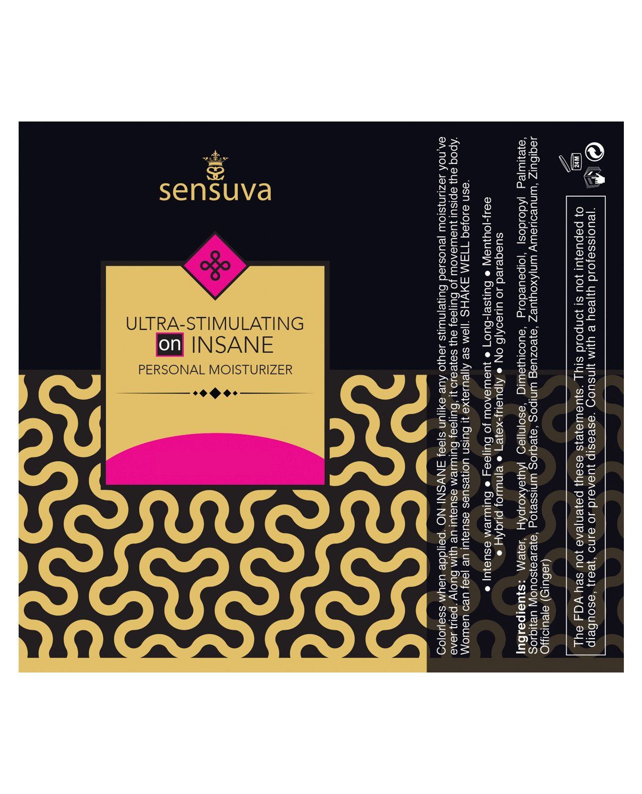 Sensuva Ultra Stimulating ON Insane Personal Moisturizer - 1.93 oz Unscented