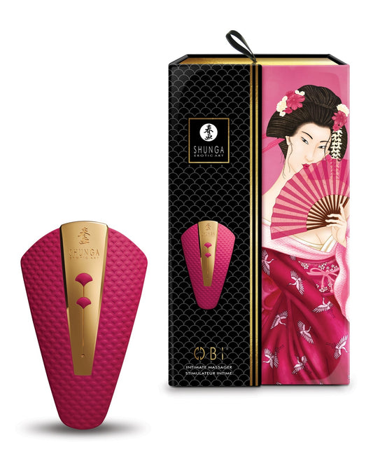 Shunga Obi Intimate Massager - Raspberry