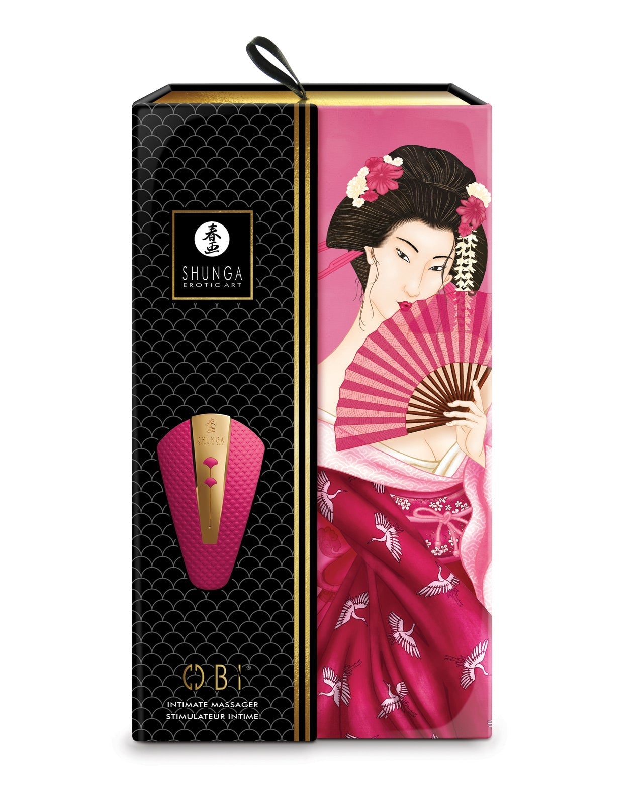 Shunga Obi Intimate Massager - Raspberry