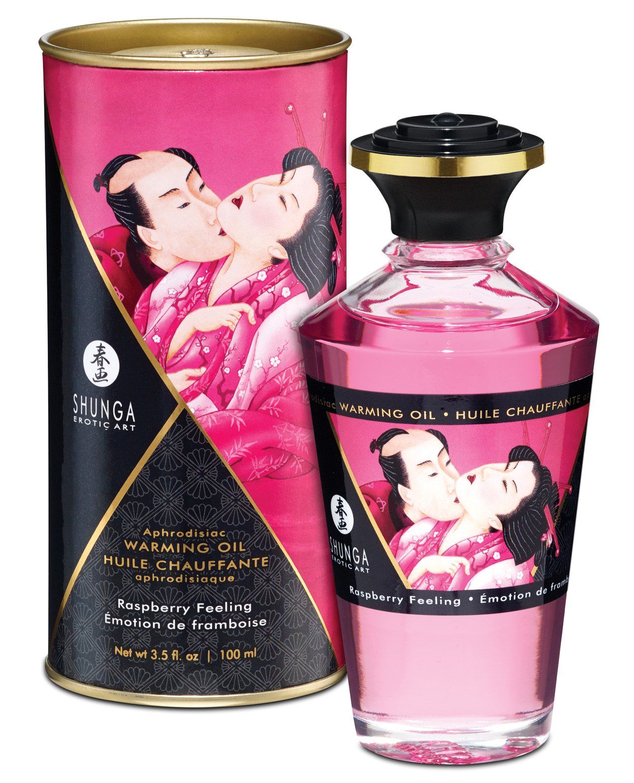 Shunga Wärmeöl - 3,5 oz Himbeergefühl