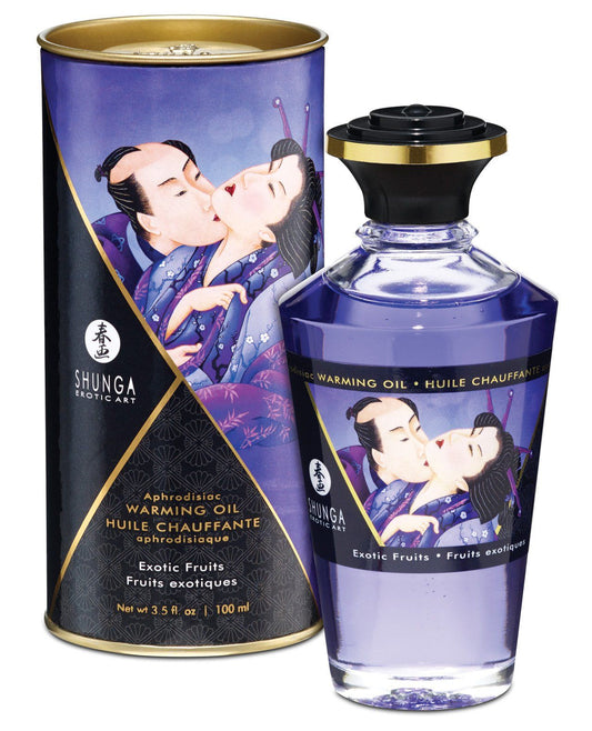 Huile chauffante Shunga - 100 ml Fruits exotiques